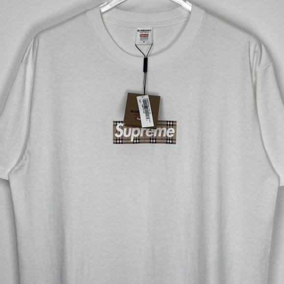 SUPREME SS22 BURBERRY BOX LOGO TEE - Picture 3 of 5
